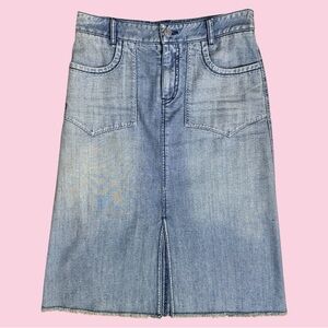 BCBG denim midi skirt